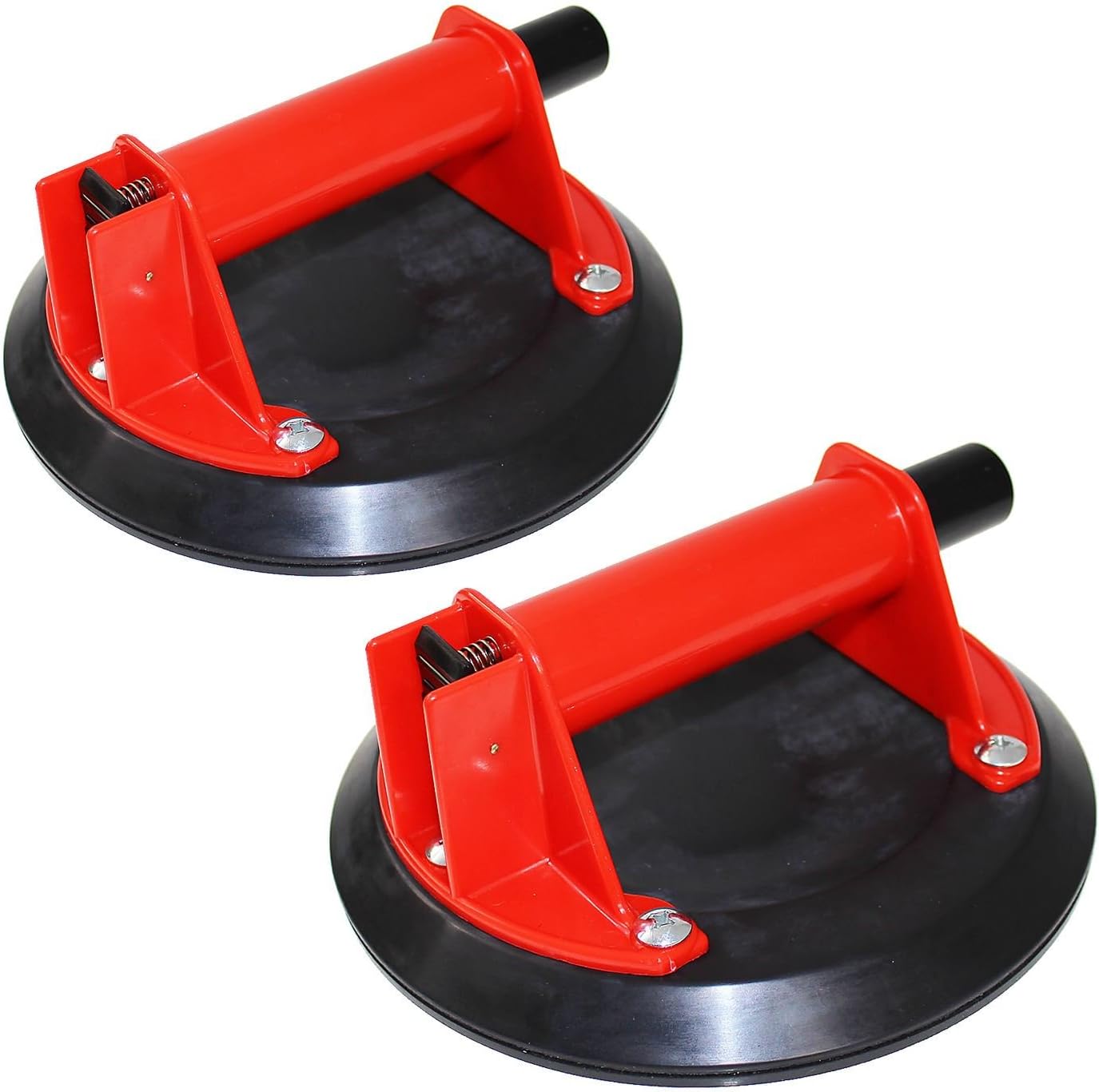 2 x Xpert 8" Single Cup Vacuum Glazing Lifter Pump Action Suction Glass Granite Lift Sucker
