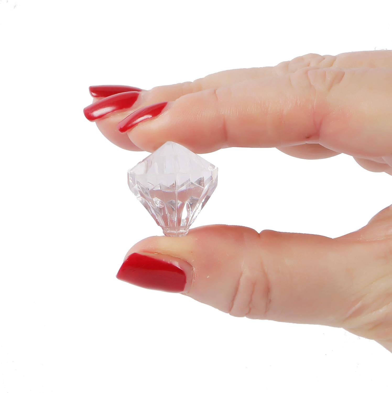Large Fake Acrylic Diamond Gems Decoration Scatter Crystals Wedding Table Confetti Party Decoration (Clear) - Image 3