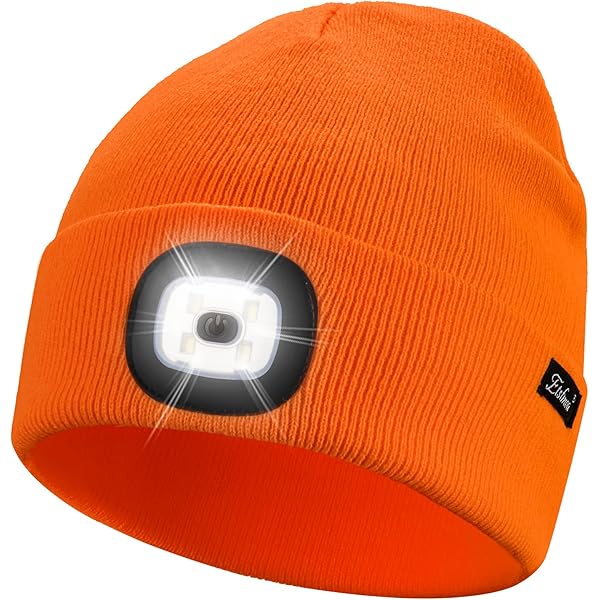Scan Hi-Vis Beanie Hat Thinsulate Lining, Orange, One Size at