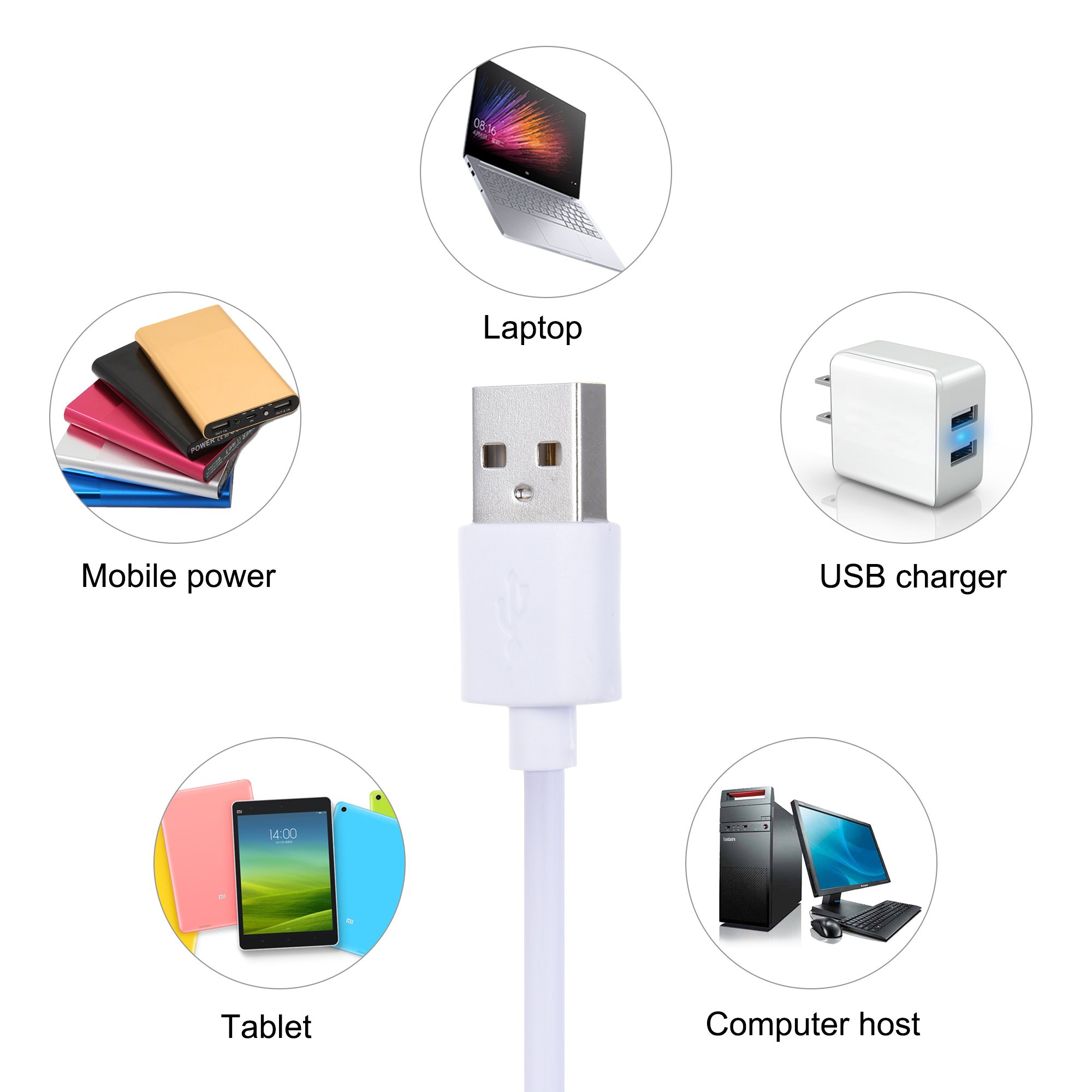 Selfie Ring Light with Cell Phone Holder Stand,OUNIER 48 LED Live Stream and Makeup [3-Light Mode] [10-Level Brightness] With 360 Rotating Long Arms for iPhone, Android Phone Desk Lamp [Energy Class A+] (White)