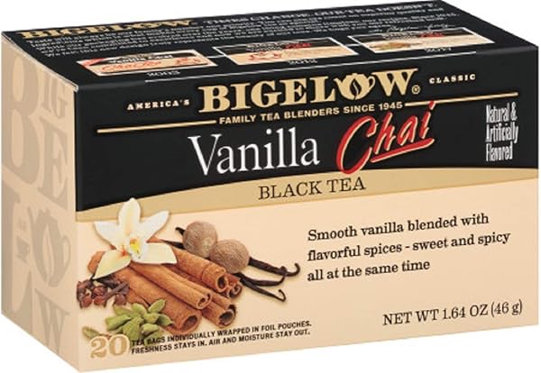 BIGELOW BLACK TEA VANILLA CHAI – 20 CT