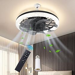 ATDOALL Ceiling Fans with Lights and Remote, 12in
