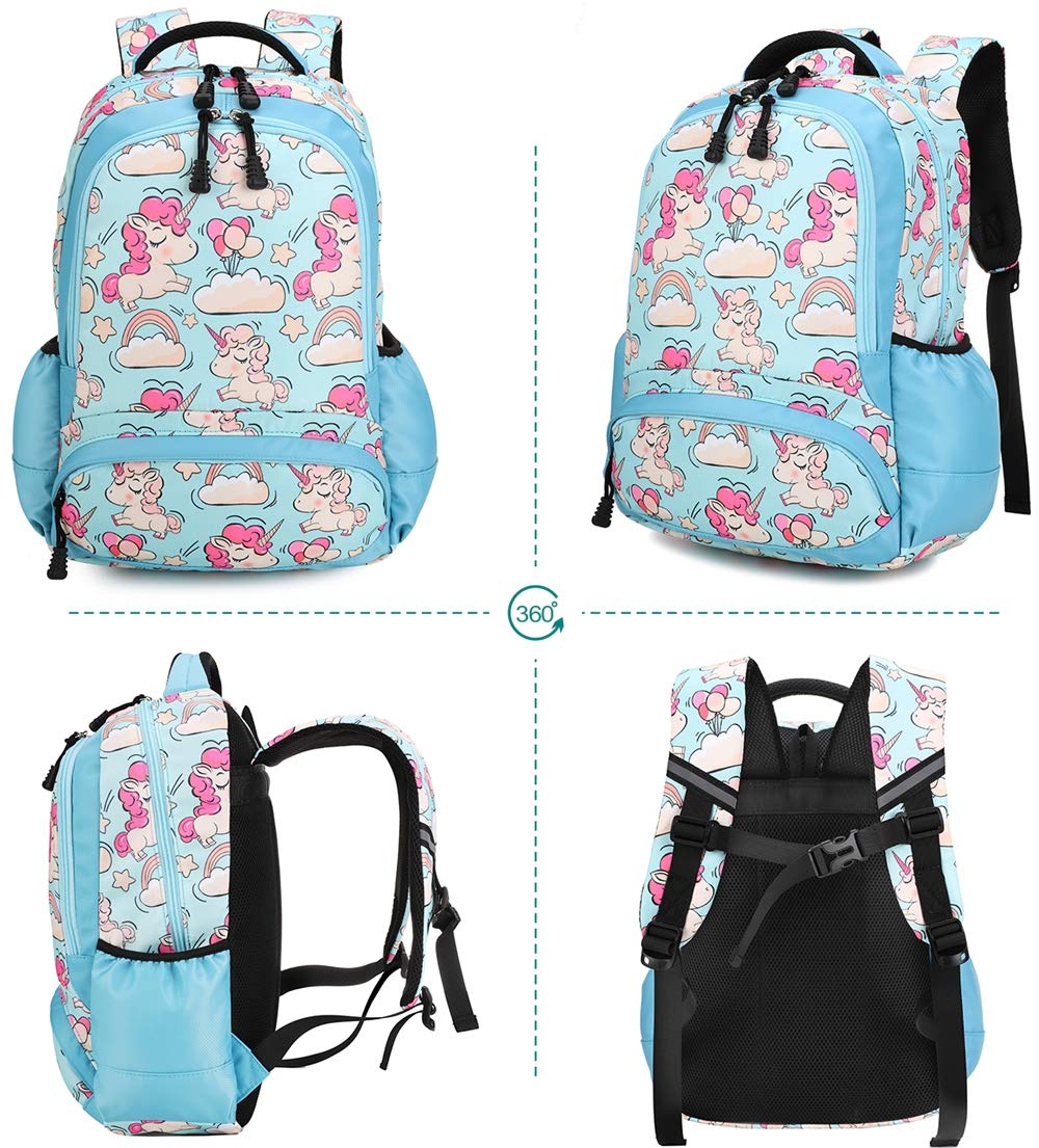 Cartelle E Zaini Per La Scuola Zaino Bambina Moda Unicorno Zaino Scuola Borse Zaino Leggero Per Bambini Zaini Scolastici Zaino Casual Scuola Bookbag Per Viaggio 3 Pezzi Blu Giochi E Giocattoli