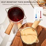 PARACITY Espresso Cups Double Spout Glass Measuring Cup 1 view 5
