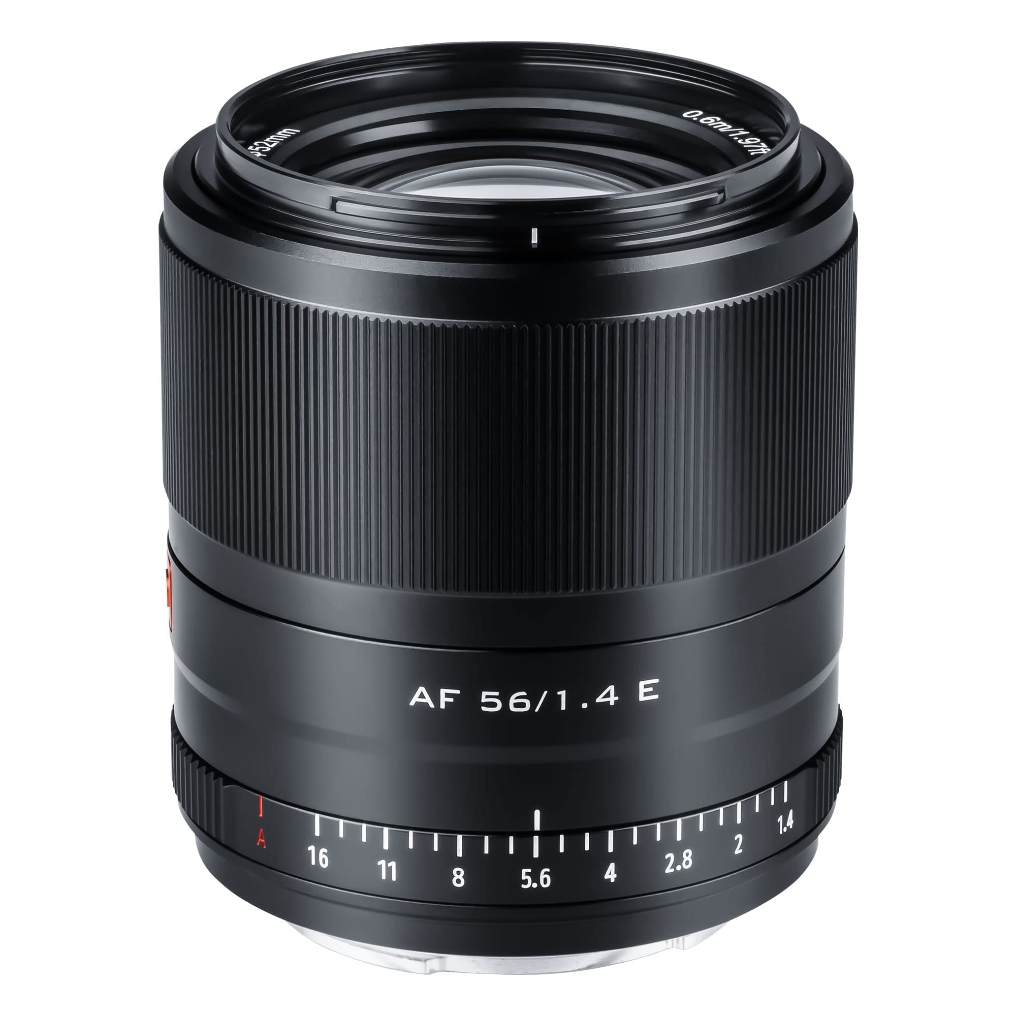 VILTROX 56mm F1.4 E Auto Focus Lens APS-C Support Eye Focus STM Portrait Lens for Sony E Mount Camera A5100 A6000 A6100 A6300 A6400 A6500 A6600 NEX-6 A7 A7S A7C A7Ⅱ A7RⅡ A7SⅢ A7Ⅲ A7RⅢ A7RIV A9 Black