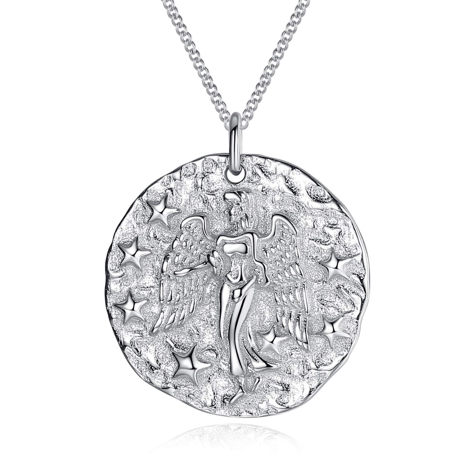 VIKI LYNN Women Girls 925 Sterling Silver Virgo Zodiac Star Sign Necklace