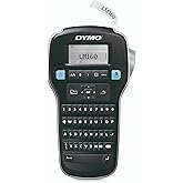 DYMO Label Maker LabelManager 160 Portable Label Maker, Easy-to-Use, One-Touch Smart Keys, QWERTY Keyboard, Large Display, for Home &amp; Office Organization, Black
