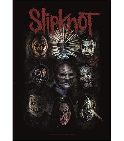 Heart Rock vlag Original Slipknot Broken Glass, stof, meerkleurig, 110
