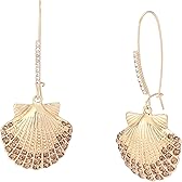 Betsey Johnson Women's Mermaid Jewels Seashell Dangle Earrings