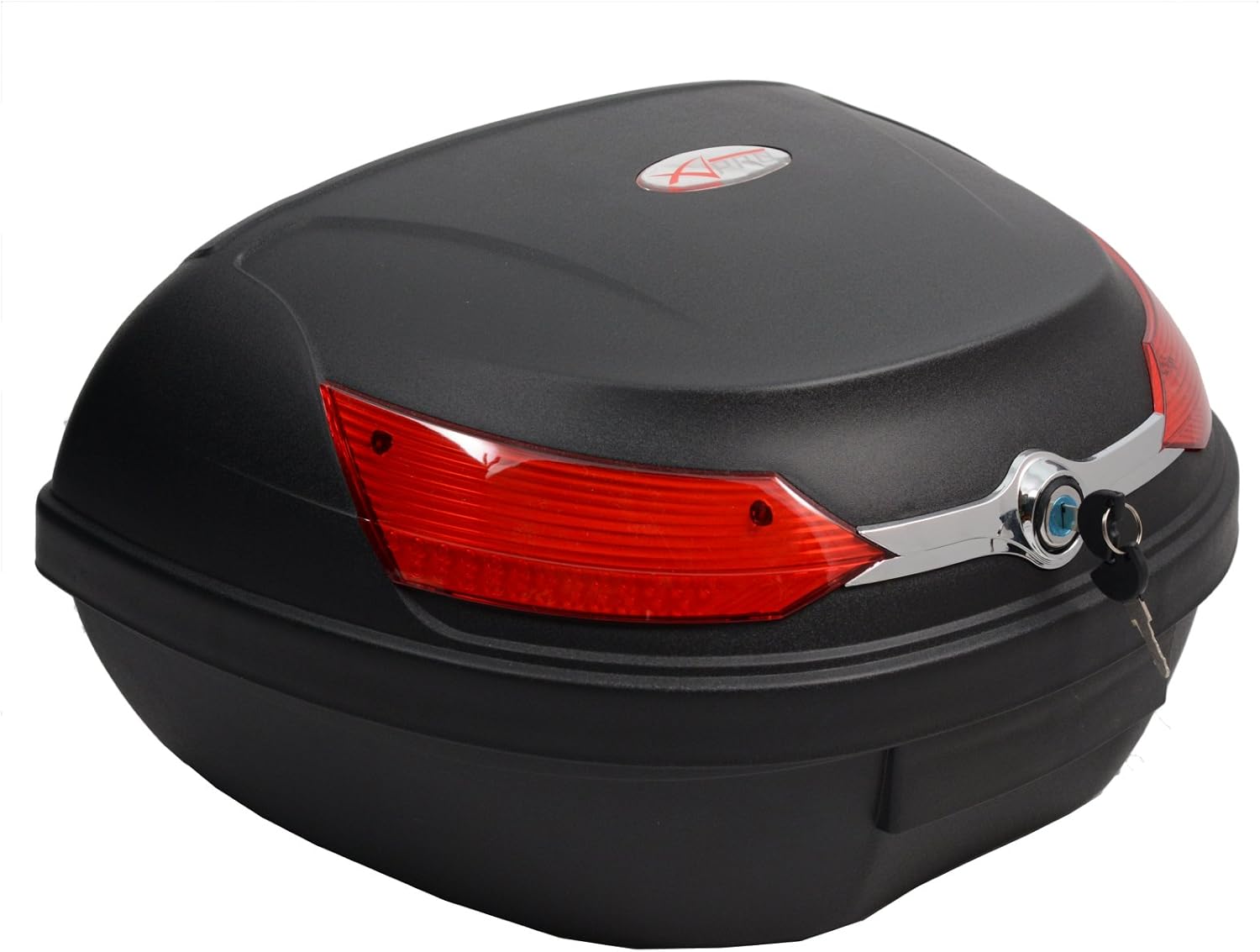 A-pro top case box, universal quick release, motorcycle scooter, luggage, quad, 48 LT, Black, 58x42x32 centimetres - Image 3