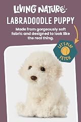 Living Nature Labradoodle Puppy Soft Toy 16 cm Cream Plush view 3