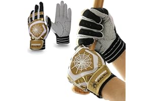 J&S Sporting Spider Grip Non-Slip Baseball Batting Gloves – Durable Silicone Grip for Men & Youth