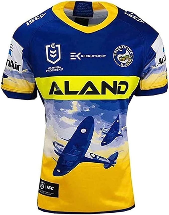 2020 Parramatta Eels World Cup Cup Rugby Jersey, Eel Anzac Mens