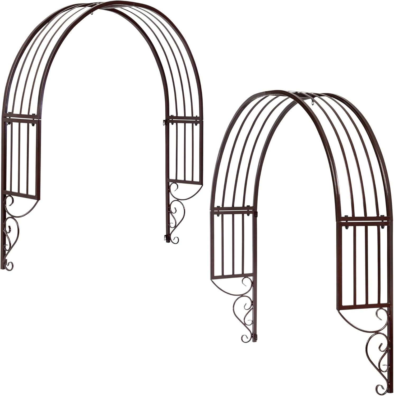 Design Toscano Thornbury Ornamental metal Garden Window Trellis, Black