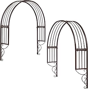 Design Toscano Thornbury Ornamental metal Garden Window Trellis, Black