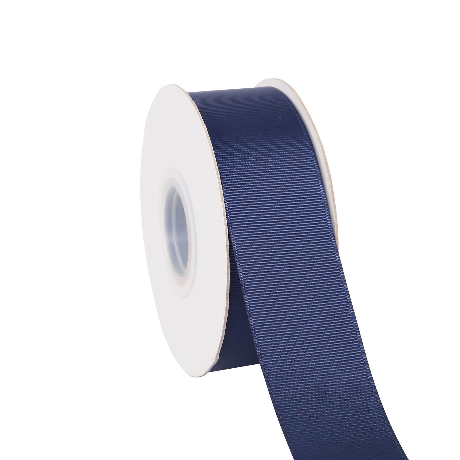 Ribbonitlux 38mm Wide Solid Grosgrain Ribbon 22 Meters (370-Navy, Set for Gift Wrapping, Party Decor, Sewing Applications, Wedding and Craft