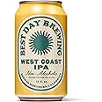 Best Day Brewing Non-Alcoholic Craft Beer - Premium Ingredients for Full Flavor - Low Carb & Low Calorie (12 fl oz Cans) (12-Pack, West Coast IPA)