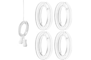 GIOKYI Blind Cord Winder, Safety Baby Proof Blinds String Holder, Transparent Anti-Entanglement Cord Organizer for Blinds/Shades, Blind Cord Wrap Cleat Alternative 4 Pack (No Wall Damage, Pet-Friendly)