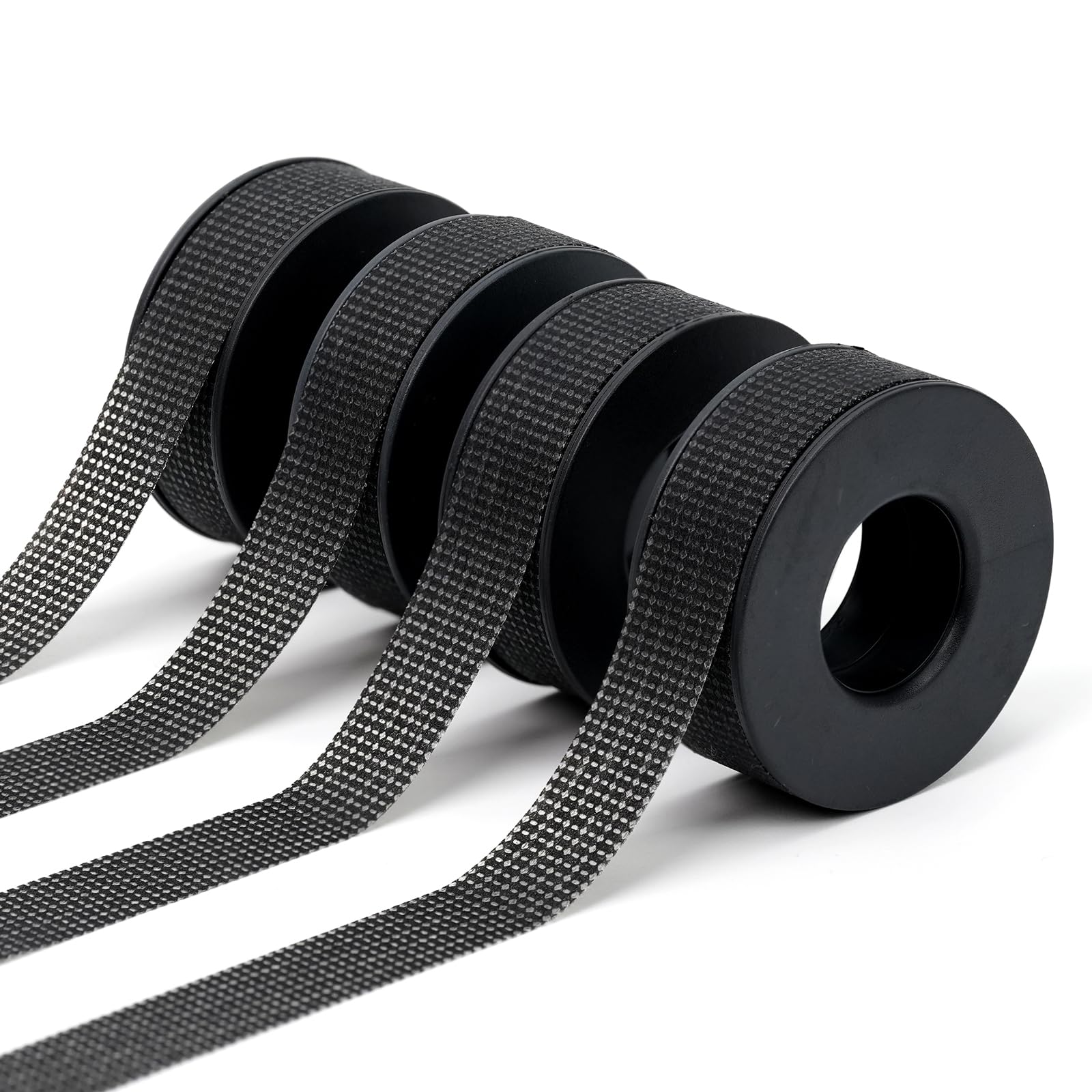 Obeyalash Lash Tape Silicone Lash Tape for Eyelash Extension Breathable Micropore Waterproof Make Up 4 Rolls Black 0.49inch x 15.7 Yards