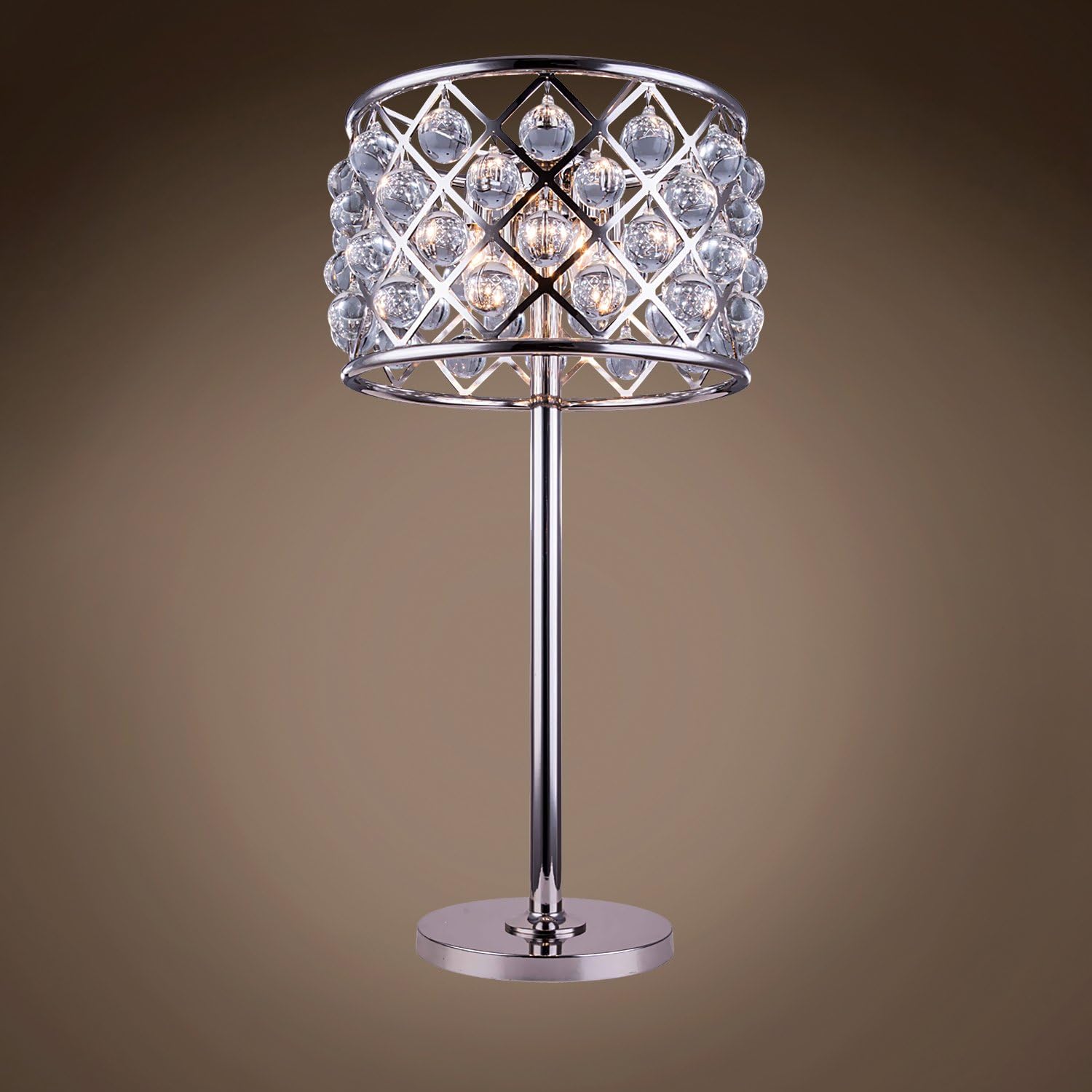 glass gem led table lamp