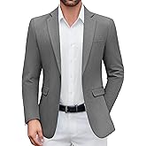 COOFANDY Men's Casual Blazer One Button Sport Coat Lightweight Business Suit Jacket