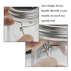 Decorman Solar Mason Jar Lights 4 Pack 20 LED