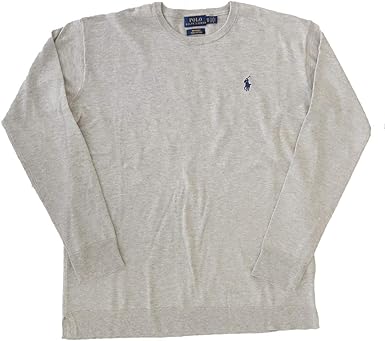 Amazon ポロ ラルフローレン Polo Ralph Lauren レディース 長袖 ニット クルーネック ライトグレー ネイビー L 並行輸入品 セーター 通販