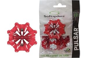 Soft Spikes SS14E0T2R-CW Pulsar Tour Lock Translucent Cleat-Cherry