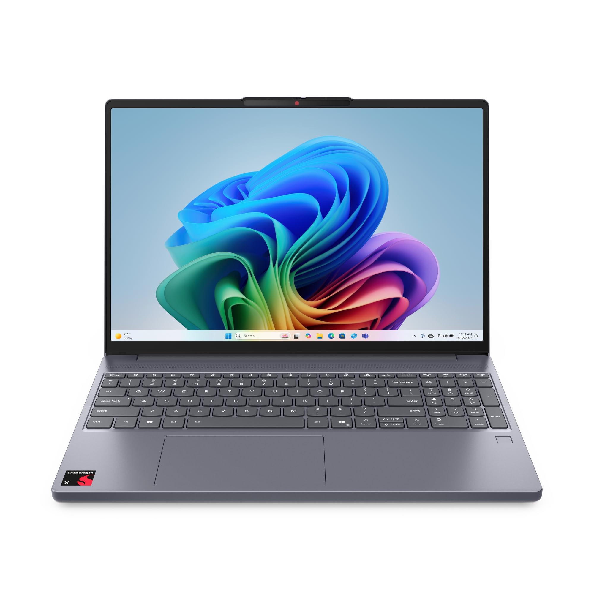 Lenovo IdeaPad Slim 3 Gen 10| 15.3 inch WUXGA Laptop | Snapdragon X X1-26-100 | Copilot+ PC | 16 GB RAM | 512 GB SSD | USB-C |Windows 11 Home | Luna Grey
