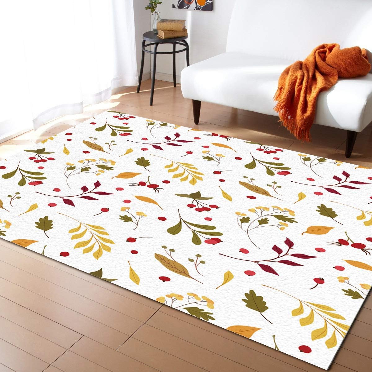 Modern Area Rugs 4x6 Feet Large Rectangle Mat, Durable and