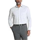 Van Heusen Mens Dress Shirt Regular Fit Ultra Wrinkle Free Flex Collar Stretch Check