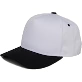 Funky Junque Adult Trucker Snapback Hat 2-Tone Baseball Cap | 5-Panel Baseball Cap for Women and Men, Cotton-Poly Blend, Adjustable Fit, Curved Brim, Sun Protection for Golf, Casual Wear