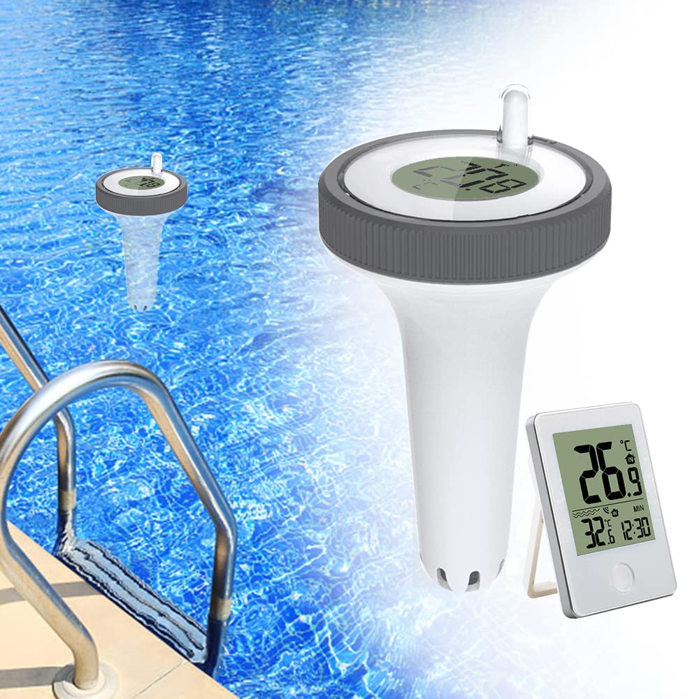 Longzhuo Digital Wireless Floating Thermometer - Electronic Pool & Spa Thermometer with Display for Outdoor & Indoor Use