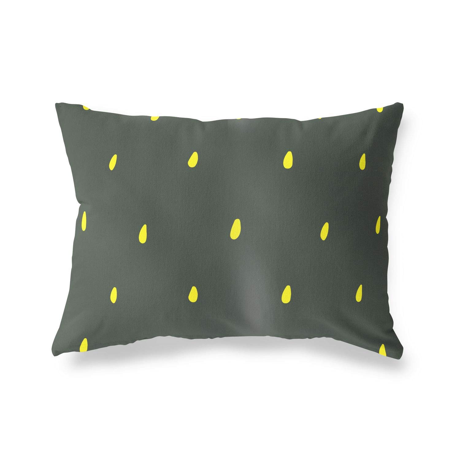 Bonamaison Decorative Cushion Cover Neon Yellow & Fume, Throw Pillow Covers, Home Decorative Pillowcases for Livingroom, Sofa, Bedroom, Size: 35x50 Cm - Designed and Manufactured in Turkey
