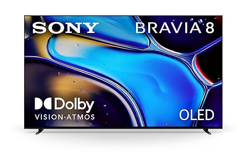 Sony 77 Inch OLED 4K Ultra HD TV BRAVIA 8 Smart Google TV with Dolby Vision HDR and Exclusive Features for PlayStation® 5 (K-77XR80)