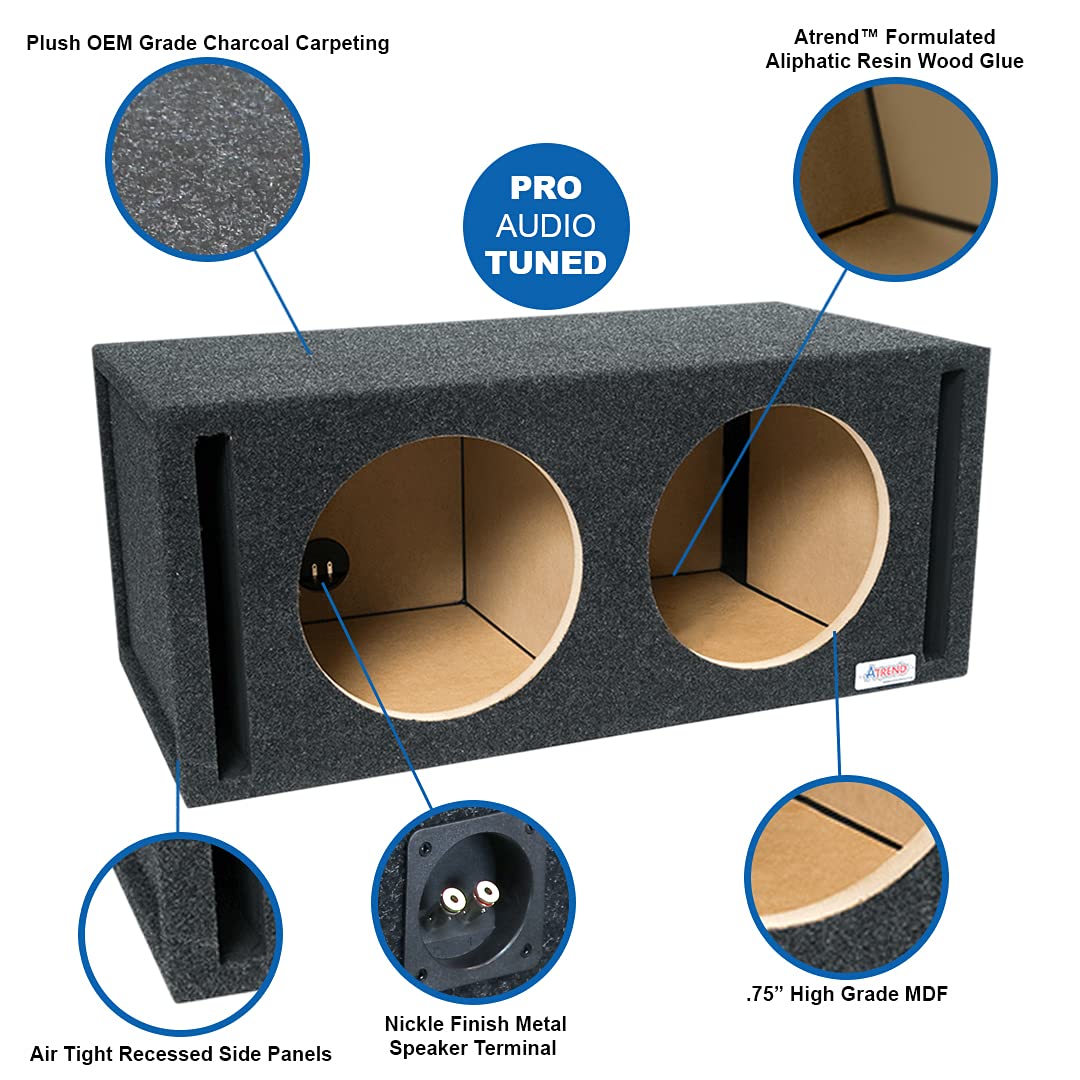 Atrend 10JLDV10 JL Audio 10” Dual Vented Subwoofer/Speaker Enclosure Compatible with WX, W0, W1 & W3 Made in USA