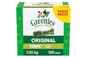 GREENIES Dog Treats Original Teenie Natural Dental Care, (130 Treats) 36oz. Pack