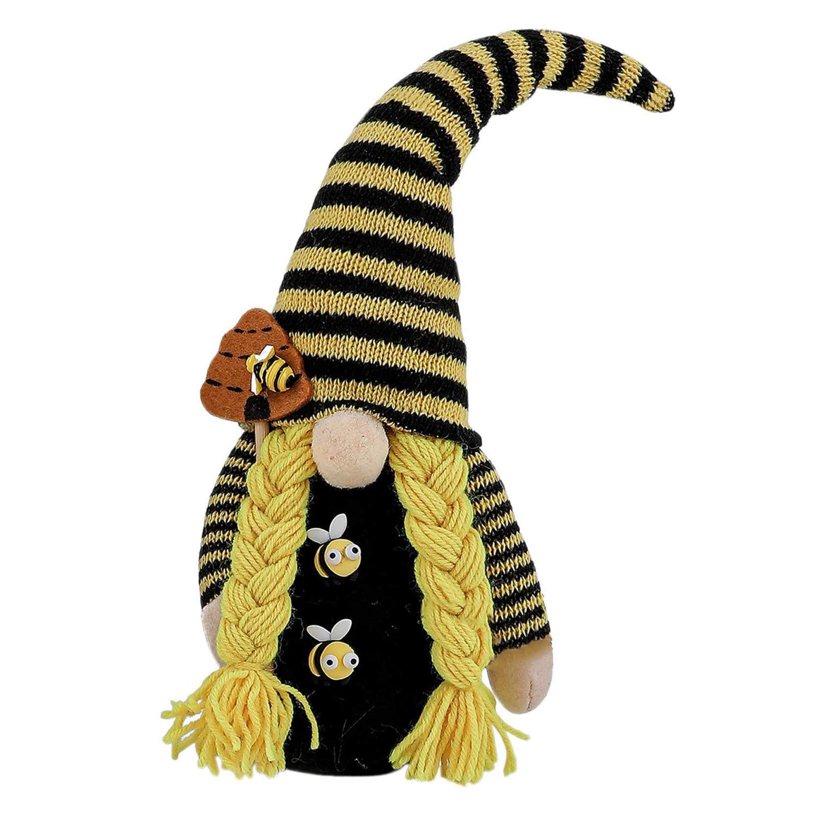PFMY.DG Bumble Bee Gnome & Honey Bee Elfs & Bumble Bee Striped Gnome Scandinavianswedish for Home Pa