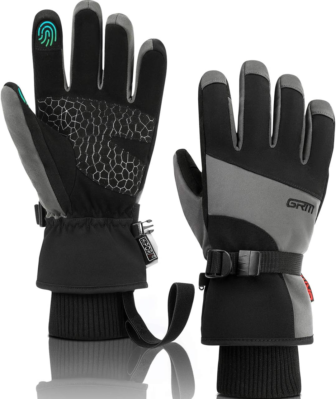GRM Ski Snow Mittens for Men Women, Waterproof Warm Snowboard Gloves for Skiing Outdoor