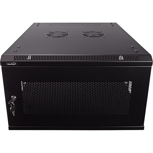 Network Rack Perforated NavePoint 6U Server Rack - 23.6' Deep, Wall Mount Network Cabinet with ...