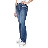 WallFlower Women's Legendary Bootcut Mid-Rise Insta Stretch Juniors Jeans (Standard and Plus), Size 0 to 24