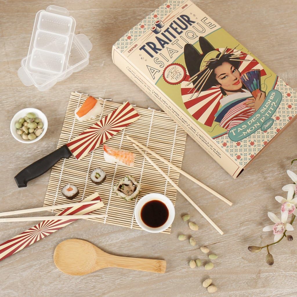 Who's For Sushi? Luxury Sushi Making Gift Set, Unique Gift Idea for chefs, cooking enthusiasts