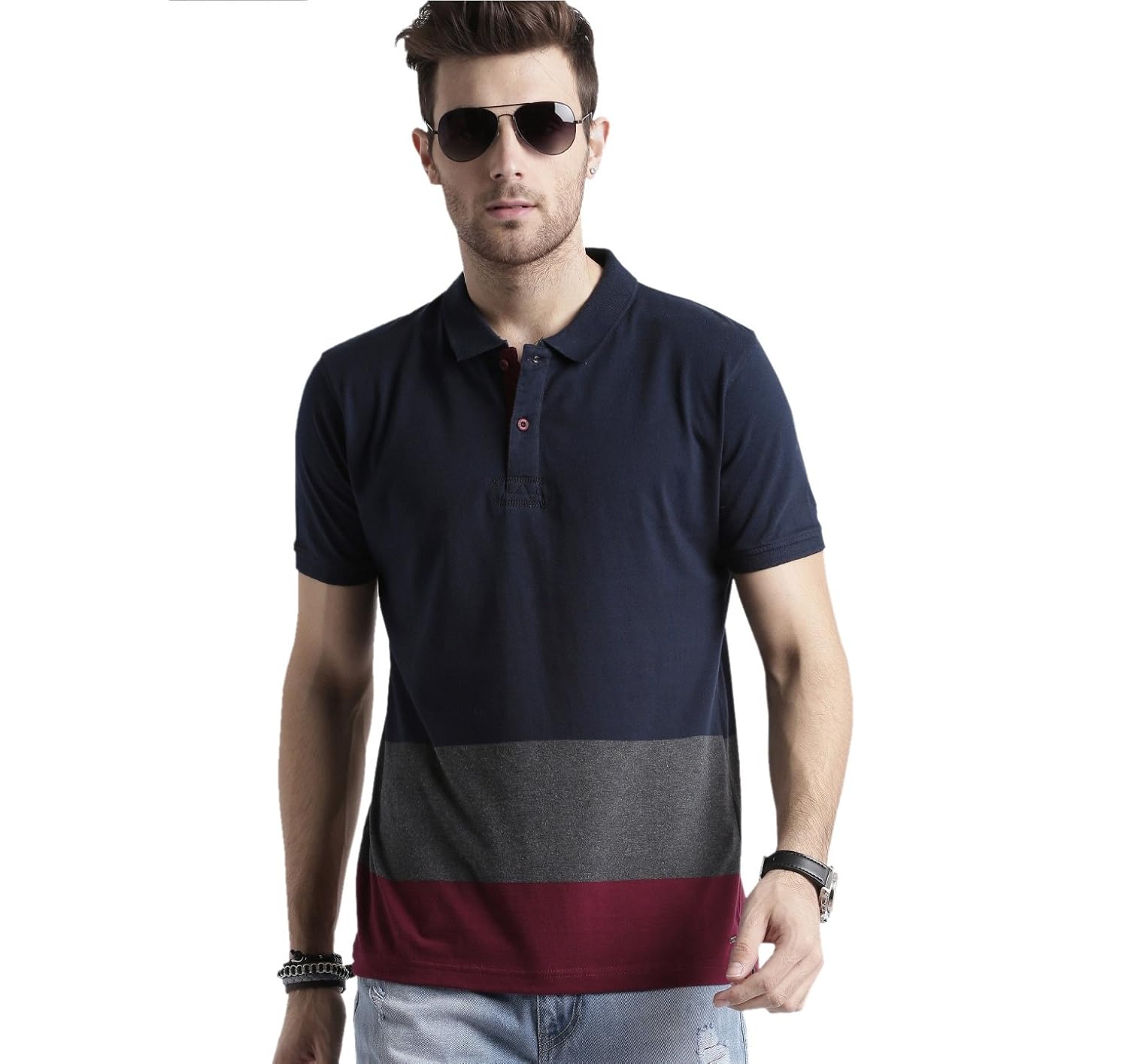 jeans with navy blue t shirt