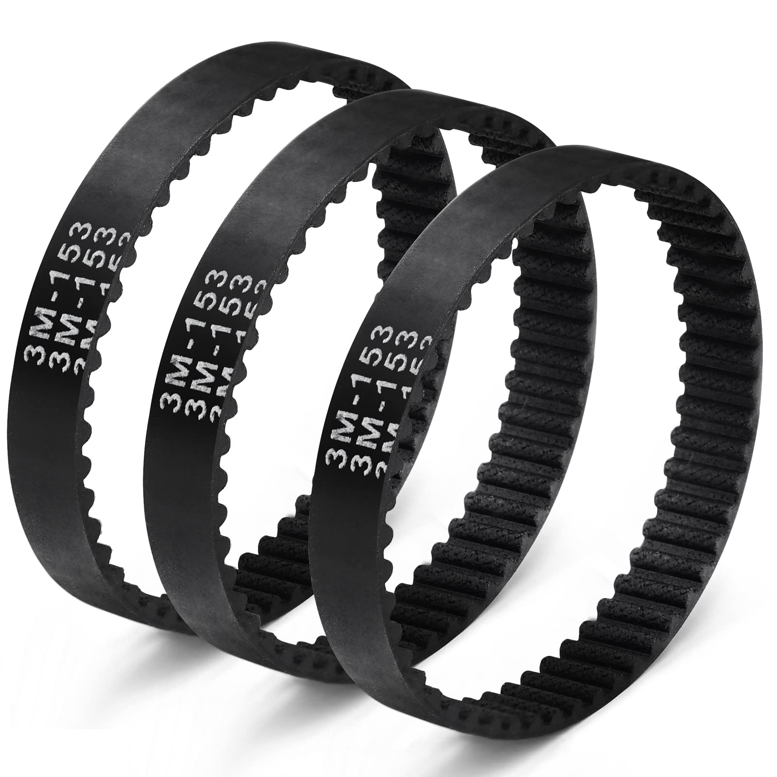 3PCS Soft Front Brush Belt Replacement Part 153-3GT-8 Vacuum Belt for Shark APEX DuoClean AZ1002 AZ1000 AX950 AX951 ZU782 Upright Vacuum Cleaner