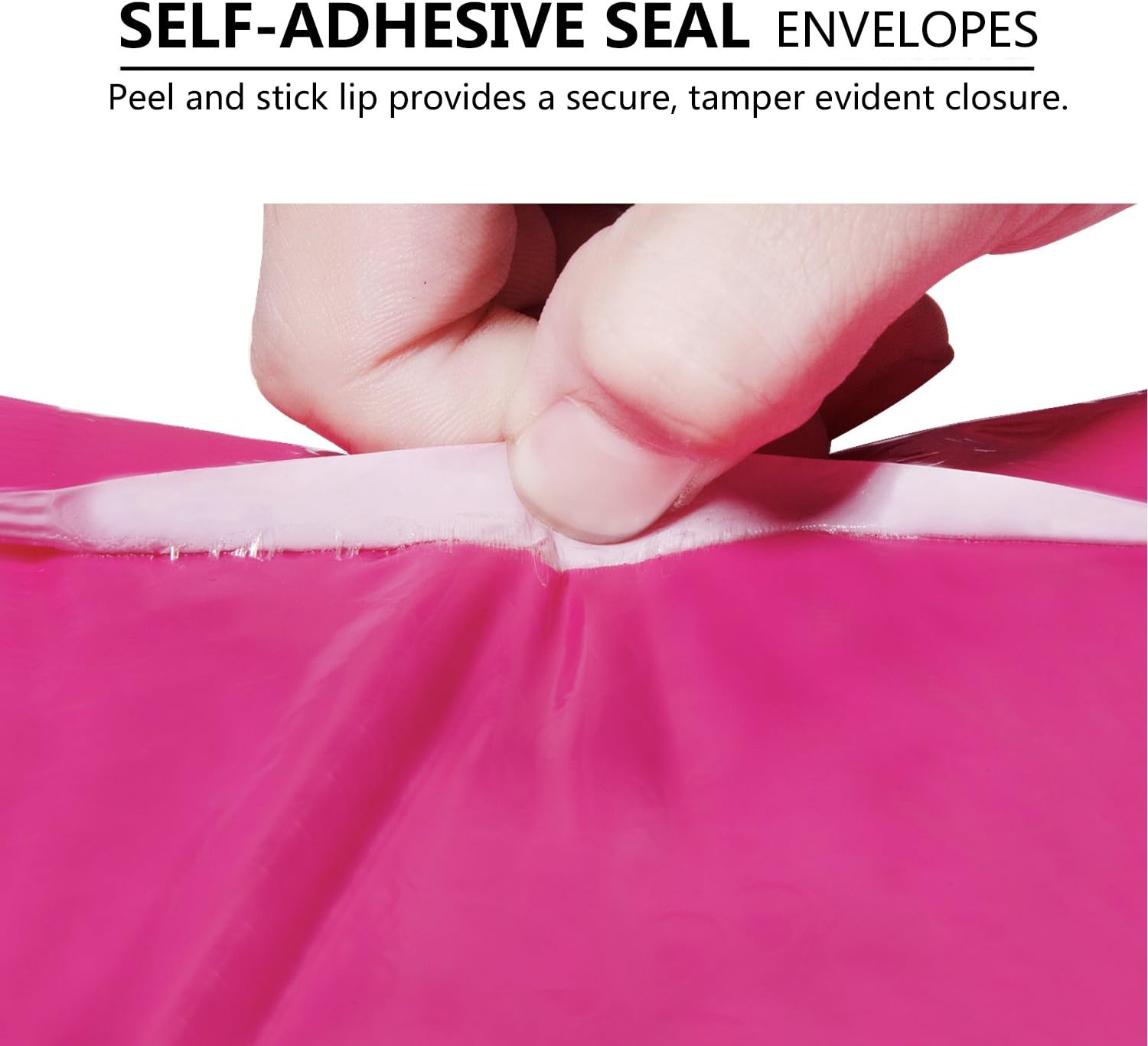 HBlife #000 4x8 Inches Poly Bubble Mailers Self Seal Hot Pink Padded Envelopes, Pack of 50 : Office Products