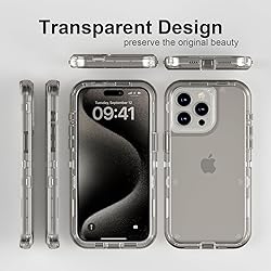 Follaroma for iPhone 15 Pro Case, Heavy Duty