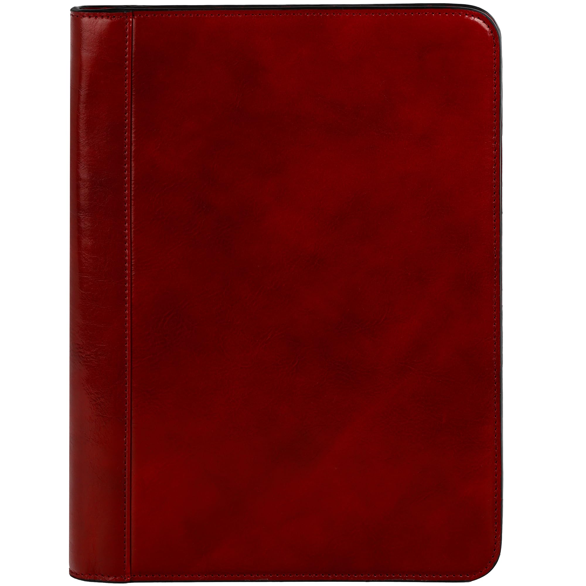 Leather Portfolio Folder A4 Document Case Business Padfolio Organizer Folio - Time Resistance