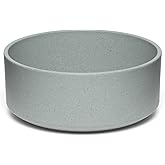 Loving Pets - Dolce Bamboo - Eco-Friendly Pet Bowls & Dishes for Dog, Cats, Puppy Food and Water Dish -Sustainable and Dishwasher Safe, Made with Real Bamboo (Large, Slate-Grey)