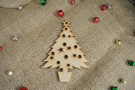 Download 20 Pack 40mm Hanging Classic Christmas Tree Shape Craft Shape Craft Embellishments Made From Medite Premier Mdf Amazon Co Uk Kitchen Home PSD Mockup Templates
