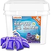WELLUCK 50 Packs RV Toilet Treatment Drop Ins, Black Tank Deodorizer for Camper, Marine Portable Toilet, Break Down Waste and